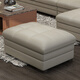 歐圣斯（OSHNES FURNITURE）真皮沙發(fā)腳踏凳皮藝沙發(fā)腳踏換鞋凳坐凳矮凳沙發(fā)凳子換鞋凳腳踏 青灰色 進(jìn)口中厚黃牛