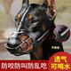 PEITE PET狗狗嘴套新款塑料可調(diào)節(jié)大型犬狗嘴套防咬防叫保護(hù)寵物口罩 黑色 3號（嘴圍25-25cm30斤左右寵物）