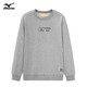 美津濃MIZUNO衛(wèi)衣男 情侶春秋休閑長(zhǎng)袖t恤男純色圓領(lǐng)寬松戶外男士上衣