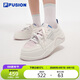 FILA FUSION 斐樂(lè)潮牌章昊同款女鞋滑板鞋2025夏季厚底帆布鞋女運(yùn)動(dòng)鞋