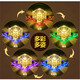 燈泉 現(xiàn)代簡約走廊燈玄關燈陽臺燈創(chuàng)意筒燈射燈led過道燈水晶燈入戶燈 中號14cm5w七彩慢變 暗裝--吊頂開孔5-9cm