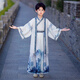 安妮優(yōu)兒男童唐裝漢服夏裝男孩中國風(fēng)春秋2025新款兒童古裝夏季國學(xué)演出服 淺灰色 150