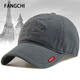 Fangchi 帽子男韓版潮休閑百搭棒球帽男潮流刺繡夏季軟頂鴨舌帽潮牌戶(hù)外大頭圍胖臉遮陽(yáng)帽青年加大碼 BQM-01深灰色*熱 實(shí)物偏深 均碼 （58CM左右） 可調節大小
