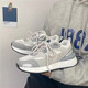 佐館老爹鞋男春夏季新款韓版男女學(xué)生百搭休閑鞋增高厚底情侶運動(dòng)鞋男 白灰 42