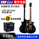 LTD ESP LTD170/200/256/230電吉他單雙搖固定琴橋套裝專(zhuān)業(yè)初學(xué)吉他 LEC256亮光黑色【固定琴橋】