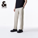 杰克·瓊斯（JACK&JONES）夏新款直筒版型簡(jiǎn)約時(shí)尚鼠尾草色男士休閑長(zhǎng)褲男款男裝224214005 E02 鼠尾草色 常規(guī) S （170)