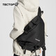探拓（TECTOP）斜挎包男戶(hù)外單肩背包騎行包胸包登山包 云墨黑