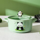 暢印奶fufu高顏值熊貓泡面碗帶蓋可愛(ài)學(xué)生宿舍用方便面碗雙耳飯碗湯碗 綠色坐著(zhù)熊貓（帶蓋） 800ml