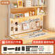 瑾梧桌面書架置物架鋼制洞洞板宿舍學(xué)生書桌電腦辦公桌上工位多層收納 【加高雙層架】白胡桃-高95cm 【長度100cm】贈21件套+磁扣