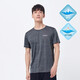 探路者速干T恤男款春夏戶(hù)外圓領(lǐng)吸濕排汗舒適彈力輕薄短袖T恤TAJK81403 TAJK81403男深灰花紗【22款】 M