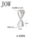 JOW鑲鉆925銀吊墜扣頭DIY配件夾扣扣玉石翡翠佛公18K金色 白金色J1