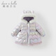 戴維貝拉（DAVE＆BELLA）女童羽絨服中長(cháng)款寶寶白鴨絨外套小童外衣連帽兒童上衣冬裝新款 夢(mèng)幻紫【現貨】 120 cm（建議身高110-120cm）