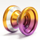 悠悠工廠（yoyofactory）廣角快門 Shutter系列 YYF悠悠球競技1A溜溜球 兒童YOYO玩具禮物 紫金漸變拋光環(huán)