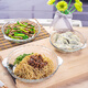 菲內(nèi)克斯鋼化玻璃盤子披薩烤盤涼菜微波爐鮑魚(yú)盤雙耳家用菜盤 實(shí)用三件套