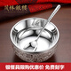 茂林銀樓百福銀碗 足銀S999餐具 雙層防燙食用銀碗送長輩結(jié)婚周歲滿月禮 大號百福碗200g+勺子30g