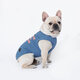 DADAGOU法斗衣服斗牛犬背心春夏裝胖狗狗沙皮巴哥狗衣服棉布背心夏季薄款 藍(lán)色 XXL-背長(zhǎng)36胸圍55