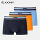 JOCKEY全球款男士內(nèi)褲棉質(zhì)平角春夏款寬松四角內(nèi)褲潮男內(nèi)褲3條裝 丈青+黃+淺藍 L
