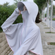 防曬衣女冰絲百搭衫夏季開車電動(dòng)車摩托車騎行服薄款防曬服防曬帽面罩 防曬衣-灰色