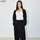 LILY夏新款女裝時尚百搭短款復古針織衫披肩外套上衣女 510黑 M
