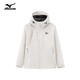 美津濃戶(hù)外風(fēng)衣男外套防風(fēng)連帽情侶上衣 白色【抓絨款】 XL 