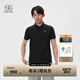 KOLON SPORT/可隆戶外POLO衫 男子接觸涼感防曬UPF50+冷黑功能短袖上衣 LHPT5AN007-BK 黑色 L175/96A