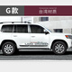 NGX適用于蘭德酷路澤車(chē)身彩條16-20款豐田陸巡腰線(xiàn)貼紙裝飾車(chē)貼拉花