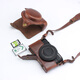 索尼RX100 M7相機(jī)包DCS-RX100M5M6 sony黑卡7保護(hù)套ZV1皮套 RX1001-7代 咖啡色（豪華版）