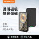 品丘 透明凱夫拉背板磁吸無(wú)線充電寶magsafe快充適用蘋果15-12外接電池5000毫安背夾移動(dòng)電源 透明磁吸凱夫拉充電寶-鈦空灰