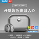 ROCK藍(lán)牙耳機(jī)骨傳導(dǎo)概念開(kāi)放式真無(wú)線不入耳夾式耳機(jī)通話降噪定向傳音運(yùn)動(dòng)跑步防汗防水七夕情人節(jié)禮物 星夜黑 | 定向傳音 | 防水降噪