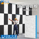 億派隔音門(mén)貼吸音棉板臥室隔音門(mén)貼毛氈房門(mén)裝飾自粘隔音板隔音材料 5公分象牙白50*100CM（單張）