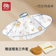 愛(ài)貝迪拉兒童理發(fā)圍布寶寶剪發(fā)神器不粘發(fā)專(zhuān)用罩衣嬰兒披肩圍兜斗篷剃頭發(fā) 理發(fā)圍布-巴倫特森林-含海綿夾子