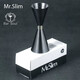酒吧靈魂 日本原裝進口Mr.Slim金環(huán)量酒器 專業(yè)調(diào)酒師工具 盎司杯調(diào)酒器調(diào)酒杯量杯SUS304 日本進口Mr.slim黑金30-45