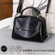 ANDSEEYOU真皮包包女士2026新款時(shí)尚高級感手提波士頓包女式單肩斜挎包春夏 黑色大號
