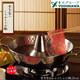 YOSHIKAWA 吉川日本進(jìn)口家用不銹鋼火鍋 不粘鍋無(wú)涂層 涮羊肉涮菜鍋具 雪月亭火鍋 25cm