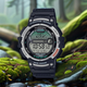卡西歐（CASIO）潮汐月相雙顯釣魚愛好者100米防水運動男WSC-1250H-1A/2A3A電子表 WS-1200H-1A