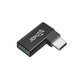 塵土 雙頭type-c接口全功能轉(zhuǎn)接頭 USB3.1公對(duì)公100w轉(zhuǎn)換器公轉(zhuǎn)母手機(jī)充電延長(zhǎng)PD轉(zhuǎn)接 USB3.0母轉(zhuǎn)Type-c公 彎頭 【一個(gè)裝】