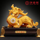 潤金閣 開業(yè)禮品 沙金招財貔貅擺件 辦公室辦公桌擺件工藝品 公司前臺飯店收銀臺擺設(shè) 客廳裝飾擺件 大號 長43寬24高36厘米