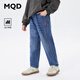 MQD童裝男大童春學(xué)院風(fēng)休閑百搭牛仔長(cháng)褲 中牛仔藍 120