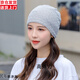 野外尋梅帽子女夏季薄款透氣包頭帽網(wǎng)紗女純色透氣防曬堆堆帽針織空頂月子 KZ4-素凈灰 均碼