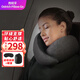 OSTRICHPILLOW GO西班牙鴕鳥(niǎo)枕旅行記憶棉U型飛機睡眠靠枕午睡枕頭禮品禮物 純黑色