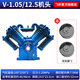 飛豹（FEIBAO）空壓機(jī)機(jī)頭泵頭皮帶有油空氣壓縮機(jī)充氣泵配件高壓雙缸三缸配件缸 1.05/12.5配7.5KW四缸