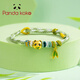 PANDA KOKO黃金轉(zhuǎn)運(yùn)珠熊貓硬足金手鏈?zhǔn)掷K編繩琺瑯浪漫可愛七夕禮物送女友 熊貓手繩（約0.6g） 附帶證書
