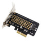 塵土 PCIE轉M.2轉接卡X1 NVME轉接卡全速M.2轉PCIE3.0/4.0滿(mǎn)速X4擴展卡 M.2NVME轉PCI-EX4卡【半高擋板】