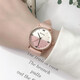 蕉遲ins學(xué)院風(fēng)文藝女生中學(xué)生手表女簡(jiǎn)約氣質(zhì)韓版復古森系防水石英表 QIC撞系復古粉 H花盒