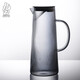 九土手工玻璃冷水壺家用耐熱大容量涼水壺創(chuàng  )意花茶壺果汁扎壺水杯套裝 煙灰色涼水壺.