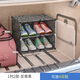 趣造物車載鞋盒收納透明汽車后備箱車用車內(nèi)放鞋子收納神器鞋架床底鞋柜 1列2層黑 30x30x40cm