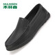 木林森男鞋商務(wù)休閑鏤空透氣一腳蹬軟底駕車(chē)豆豆鞋沖孔爸爸鞋 L222003