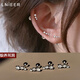 LnieerS925銀超閃星星耳釘女2026新款螺絲擰養耳洞迷你小耳骨釘耳環(huán)耳飾 超閃星星耳釘【S925銀】
