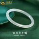 中國黃金（CHINA GOLD）玉手鐲女冰種白月光荔枝凍玉髓手鐲子瑪瑙叮當鐲禮物送媽媽女友 【5.5-6mm】玉髓手鐲 圈號60