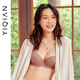 怡倩（YIQIAN）【舒適度】安心杯無(wú)痕內衣女聚攏顯胸大漫畫(huà)胸胸罩 薄款光面文胸 安心杯-胭粉醉豆沙 75B